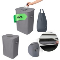 KOSZ NA PUSTE BUTELKI PLASTIKOWE ZWROTNE KAUCYJNE WYJMOWANY WOREK DUŻY 100L