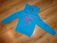 Bluza dziecięca rozm. 116 długi rękaw komin turkus