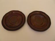 Talerzyki Pruszków Nostalgia, spodki, PRL, vintage, retro, 2 sztuki