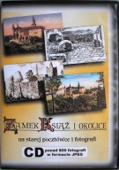 Zamek Książ i okolice na starej pocztówce i fotografii - płytka CD