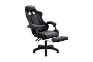 FOTEL BIUROWY GAMINGOWY Z EKOSKÓRY PODNÓŻEK