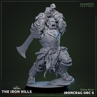 Ironcrag Orc 5 - Iron Hills - figurka RPG DnD D&D - druk 3D 14K