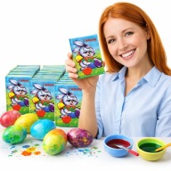 BARWNIKI DO JAJEK ZESTAW WIELKANOC 5 RÓŻNYCH KOLORÓW ALIGA AŻ 50 SASZETEK