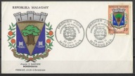 Madagaskar - koperta,FDC,herby (22/01/1971)
