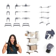 SUSZARKA NA PRANIE STOJĄCA PIONOWA OGRODOWA ROZSUWANA SKŁADANA DUŻA