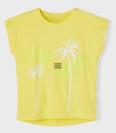 NAME IT t-shirt dziewczęcy 140 PALMS/ 6423 Oliwia Kurowska, Kuba Kurowski