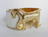 ORYGINALNA BRANSOLETA POZŁACANA KOŃ