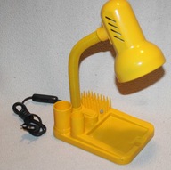 lampka na biurko żółta w stylu PRL