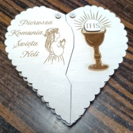 Pamiątka Pierwszej Komunii Świętej pudełko serce