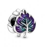 zawieszka fioletowa zielony liść logo próba