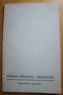 Tadeusz Różewicz DUSZYCZKA poemat prozą Nagroda Nike Nagroda Nobla