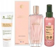 1 x Woda Evidence woda perfum. 100ml + Mleczko- włosy + Krem BB Yves Rocher