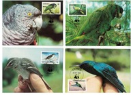 9-GH01- Dominikana,WWF,1984-Ptaki egzotyczne