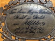 Blacha epitafijna, teren zaboru pruskiego XIX w