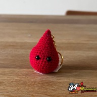 Brelok do kluczy handmade Kropla- 34 Finał WOŚP