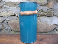 Stara Emaliowana kanka na mleko_3 L_OLKUSZ PRL