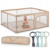 Kojec Sun Baby 150x200cm Duży Suchy Basen dla Dziecka Beżowy Plac Zabaw XXL