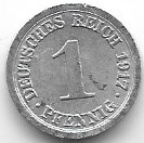 Niemcy 1 pf.1917 A