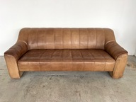 Sofa skórzana De Sede trzyosobowa mid century vintage duńska skóra