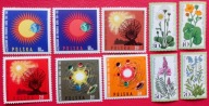 POLSKA 1964/77 kwiaty w kosmosie czyste**