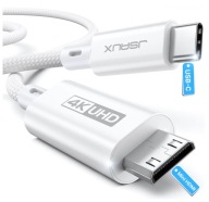 JSAUX kabel USB-C do Mini HDMI 4K 30Hz 2k 60Hz Biały 2 metry