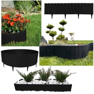 PALISADA OGRODOWA EKO PŁOTEK do trawnika OBRZEŻE TRAWNIKOWE CZARNY 17x100cm