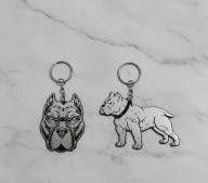 Porządny breloczek na co dzień zawieszka do kluczy pitbull amstaff 2szt