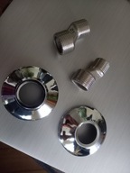 komplet krzywek i rozet do instalacji baterii zlewozmywakowej, umywalkowej