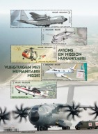 Belgia 2022 Znaczki Blok 275 ** lotnictwo samoloty helikopter zdrowie
