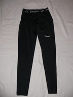 Legginsy 3/4 Getry Rybaczki Gładkie CZARNE r.146