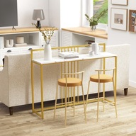 Konsola Costway biały matowe 120 x 89 x 32cm