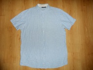 LIVERGY LEN jak NOWA LNIANA NIEBIESKA KOSZULA r L 42