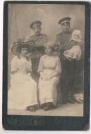 Carski oficer z familią Rosja Carska Libawa