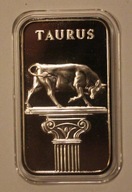 USA - TAURUS - BYK - ZODIAK - THE AMERICAN ROYAL MINT - SREBRO 999