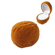 Pudełko jubilerskie na kolczyki lub pierścionek ORZECH