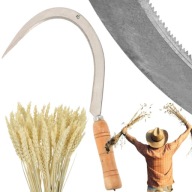 SIERP TRADYCYJNY GŁADKI KUTA KOSA NÓŻ ZAKRZYWIONY DO OGRODU GOSPODARSTWO