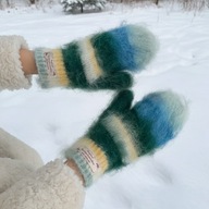 Fajny prezent dla niej, rękawiczki, 100% wełna, zimowe, wyjątkowe