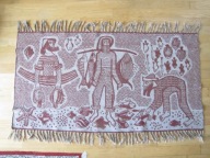 DWUSTRONNY KILIM RYBACY PRL CEPELIA LATA 60-TE