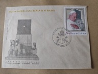 Wizyta Papieża Jana Pawła II w Polsce w 1979 r., FDC ze znaczkiem Fi 2483