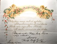 TELEGRAM - DWA SERCA MIŁOŚĆ SPLATA - SWARZĘDZ - 1933r