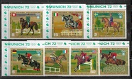 KONIE W SPORCIE- MUNICH 72 .GUINEA ECUATORIAL.Mi. zn. narożne A**