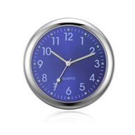 Zegar Kwarcowy do Auta Niebieski Zegarek 4 cm Ozdoba Wnętrza Samochodu Blue