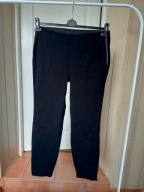 Spodnie materiałowe strecz czarne 42 proste