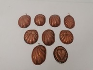 ANTYK ZESTAW STARYCH MIEDZIANYCH FOREMEK KUCHNIA VINTAGE kpl. 9 szt.