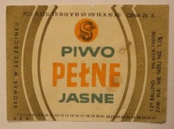 ETYKIETA - BROWAR W SZCZECINKU - SZCZECINEK - PIWO PEŁNE JASNE