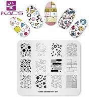 KADS Płytka blaszka do stempli do paznokci GE001