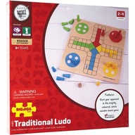 Drewniana gra planszowa Chińczyk Bigjigs Toys Ludo 3+ rodzinna gra prezent