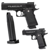 METALOWY PISTOLET NA KULKI COLT M20 REPLIKA + 800 KULEK GRATIS 18+ CZARNY