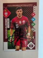 Karta panini autograf Katar Road to Qatar 2022 Bassam Alrawi