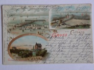 Kołobrzeg Kolberg dawna twierdza 1899 lit sec